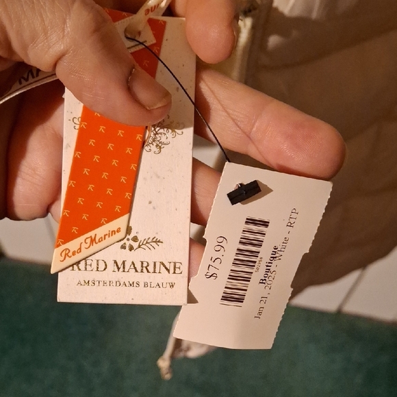 Cream Quilted Puffer Coat with Hood - Picture 4 of 6